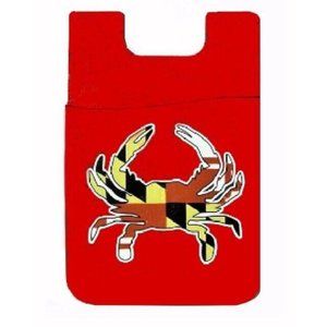 Maryland Crab Red Phone Card Holder - NEW Fast Ship